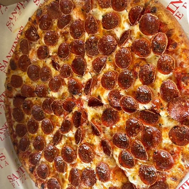 2 Large Thin 1 -Topping Pizzas.