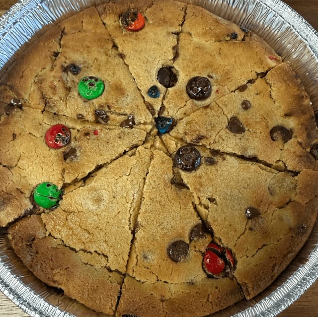 9oz M&M Cookie.